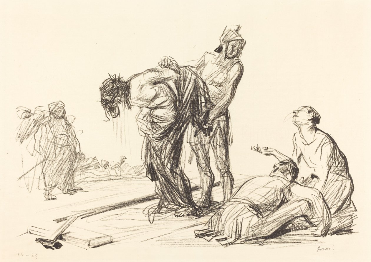 Le Christ dépouillé de ses vêtements - Jean Louis Forain