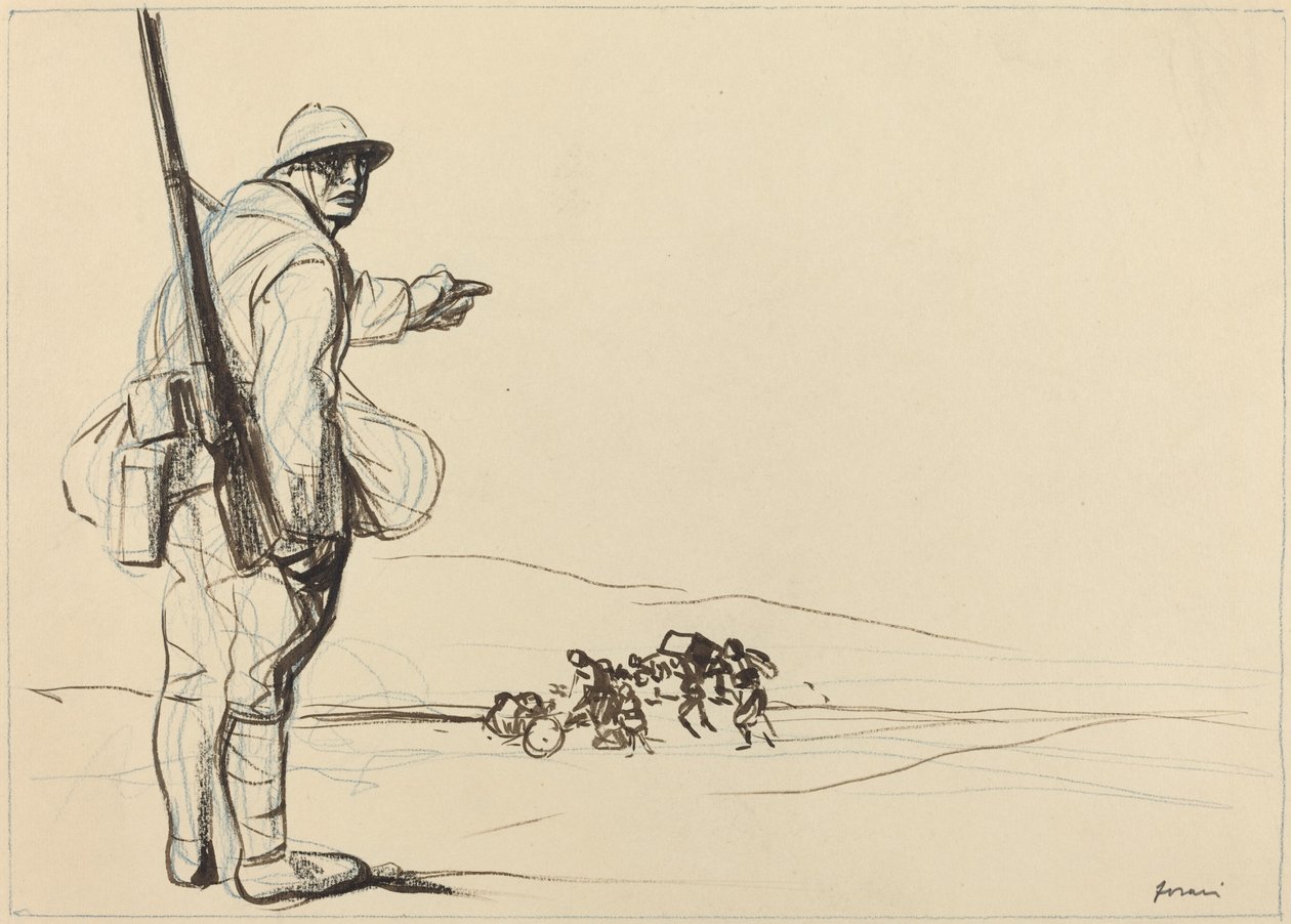 Avancée allemande, vers 1914-1919 - Jean Louis Forain