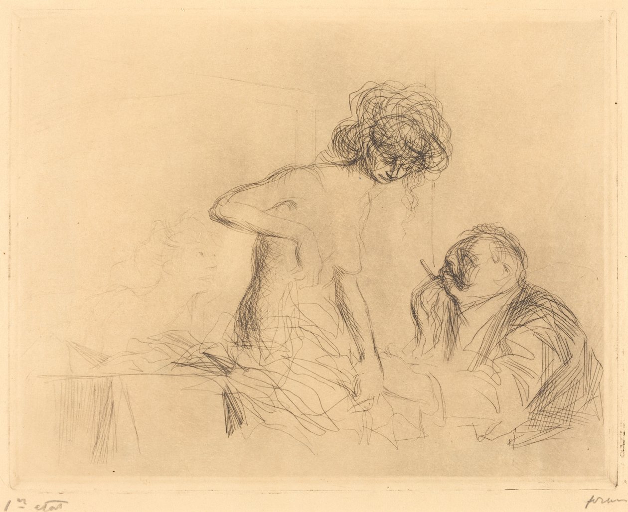 Dans une chambre privée (première planche) - Jean Louis Forain
