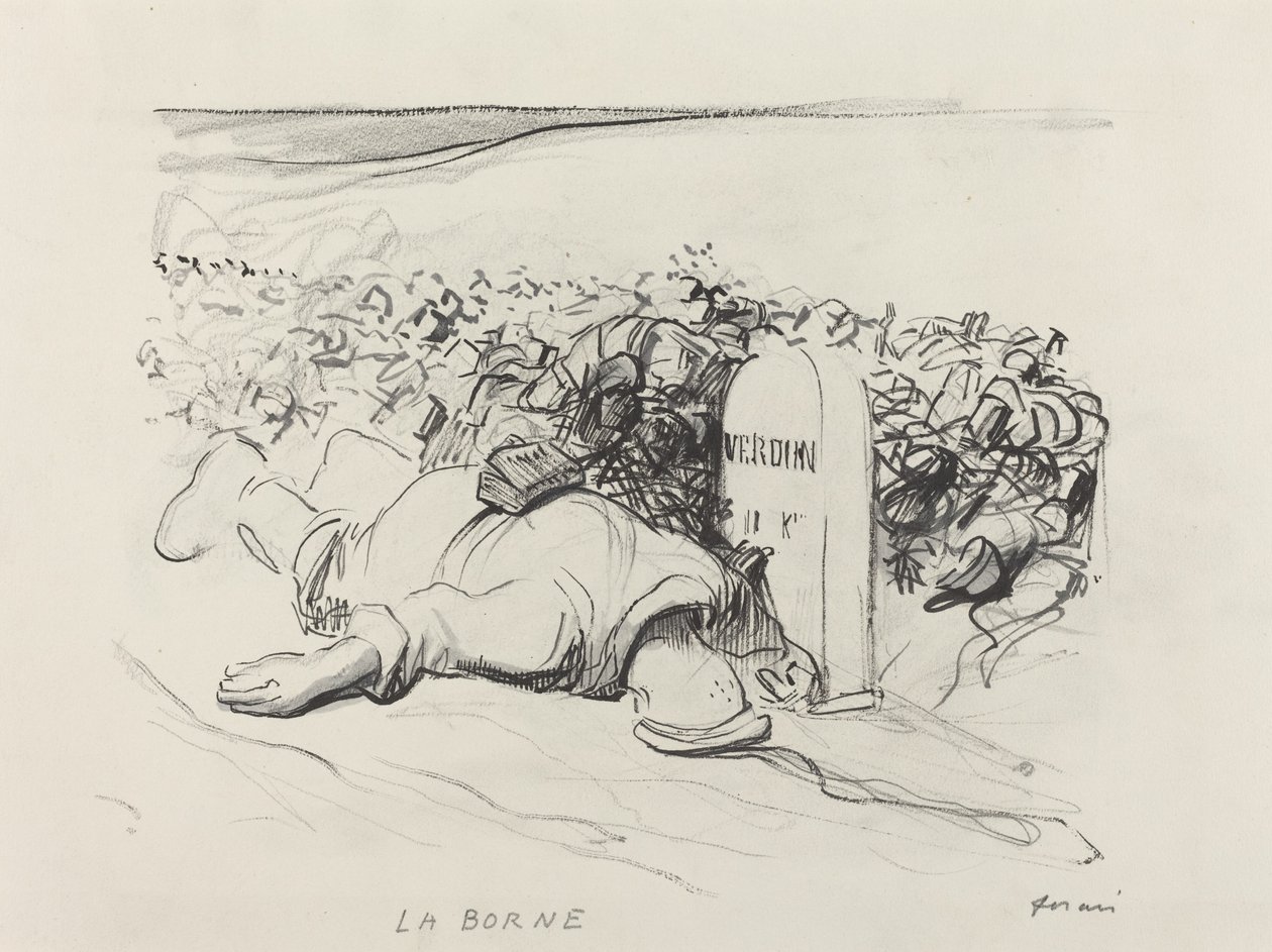 La Borne, Verdun, vers 1916 - Jean Louis Forain