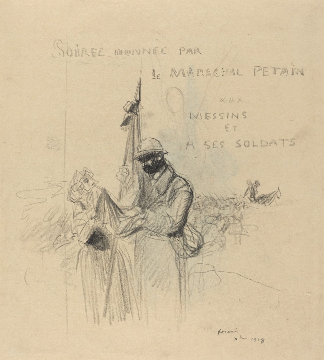 Le Baiser du Drapeau, 1918 - Jean Louis Forain