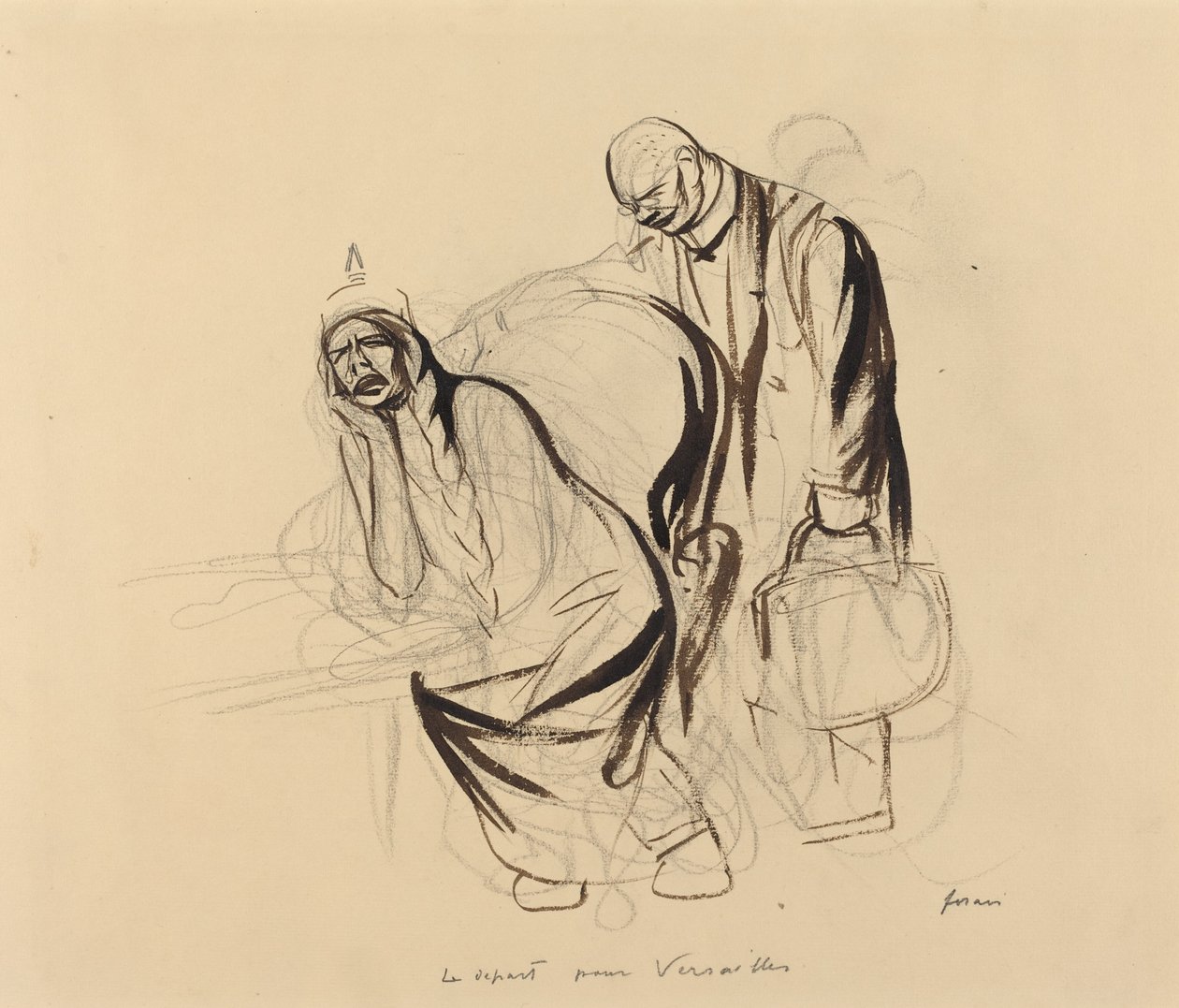 Le départ pour Versailles - Jean Louis Forain