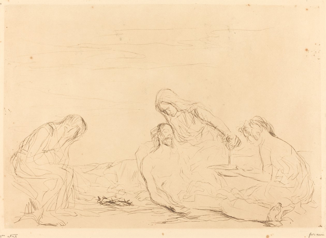 Pietà (troisième planche) - Jean Louis Forain