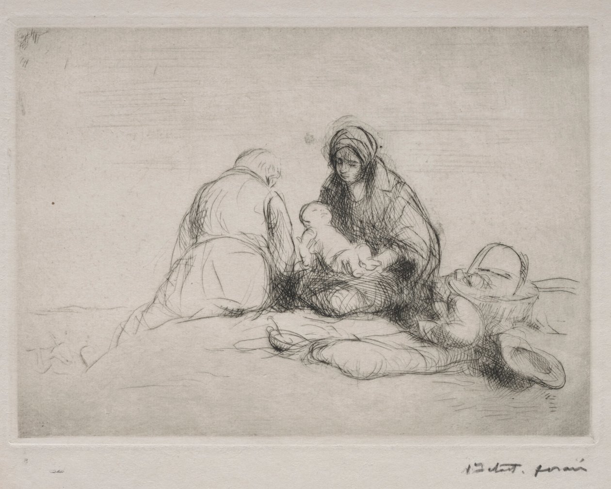 Repos pendant la fuite en Égypte - Jean Louis Forain