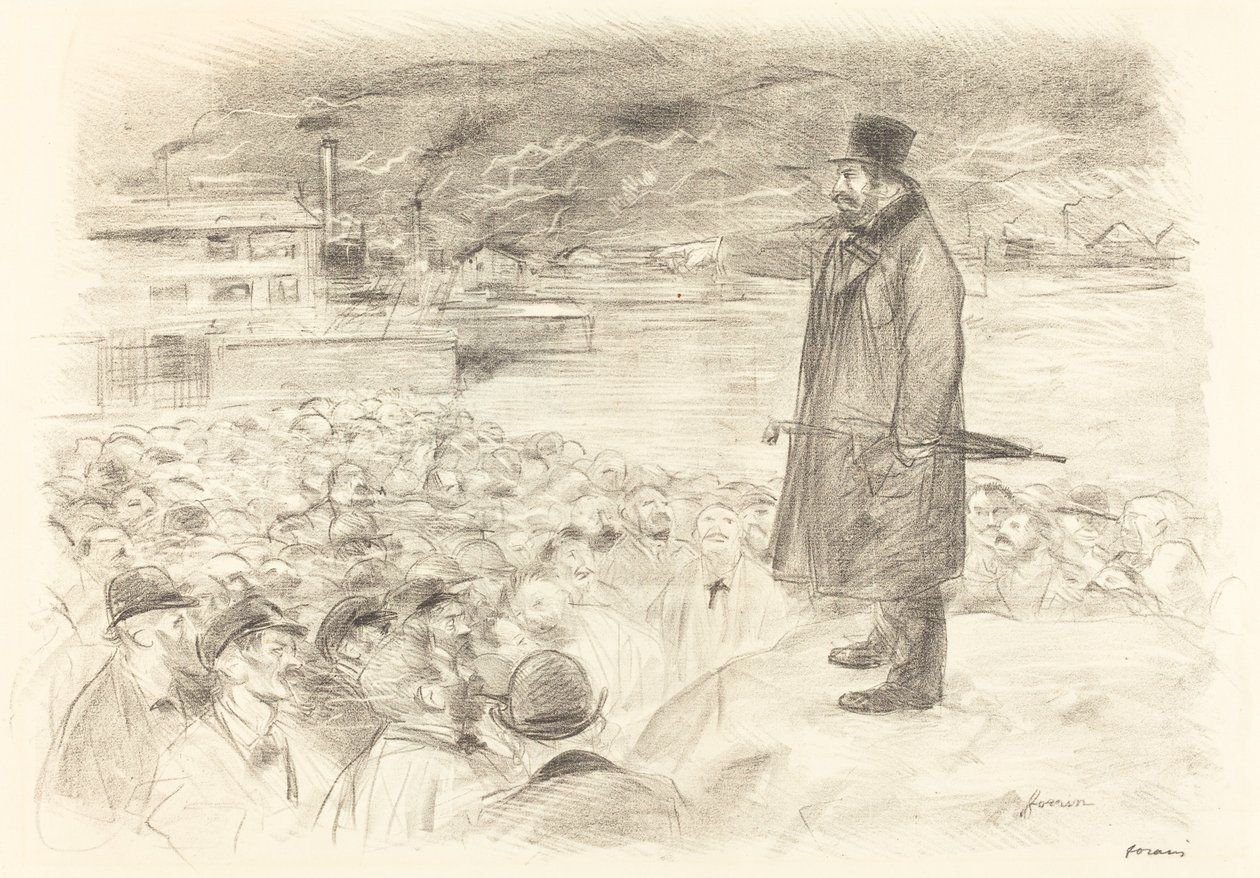 Scène de grève (troisième planche) - Jean Louis Forain