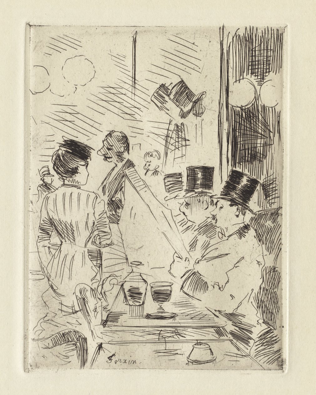Le Café de la Nouvelle Athènes - Jean Louis Forain