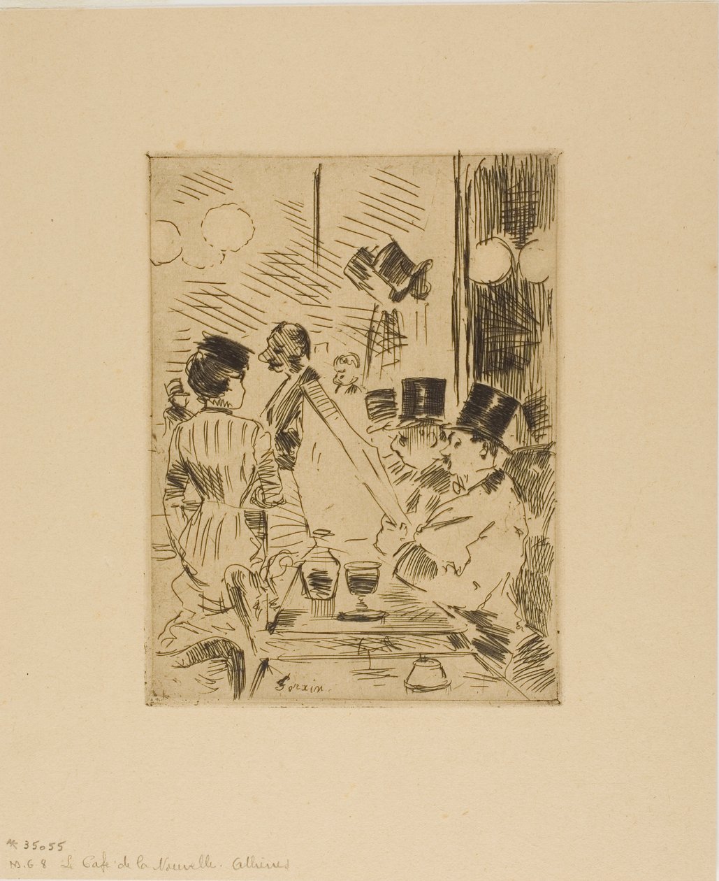 Le Café de la Nouvelle Athènes - Jean Louis Forain
