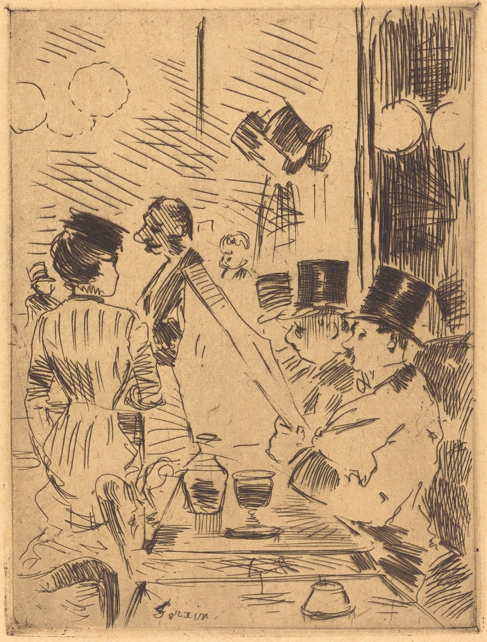 Le Café de la Nouvelle Athènes - Jean Louis Forain