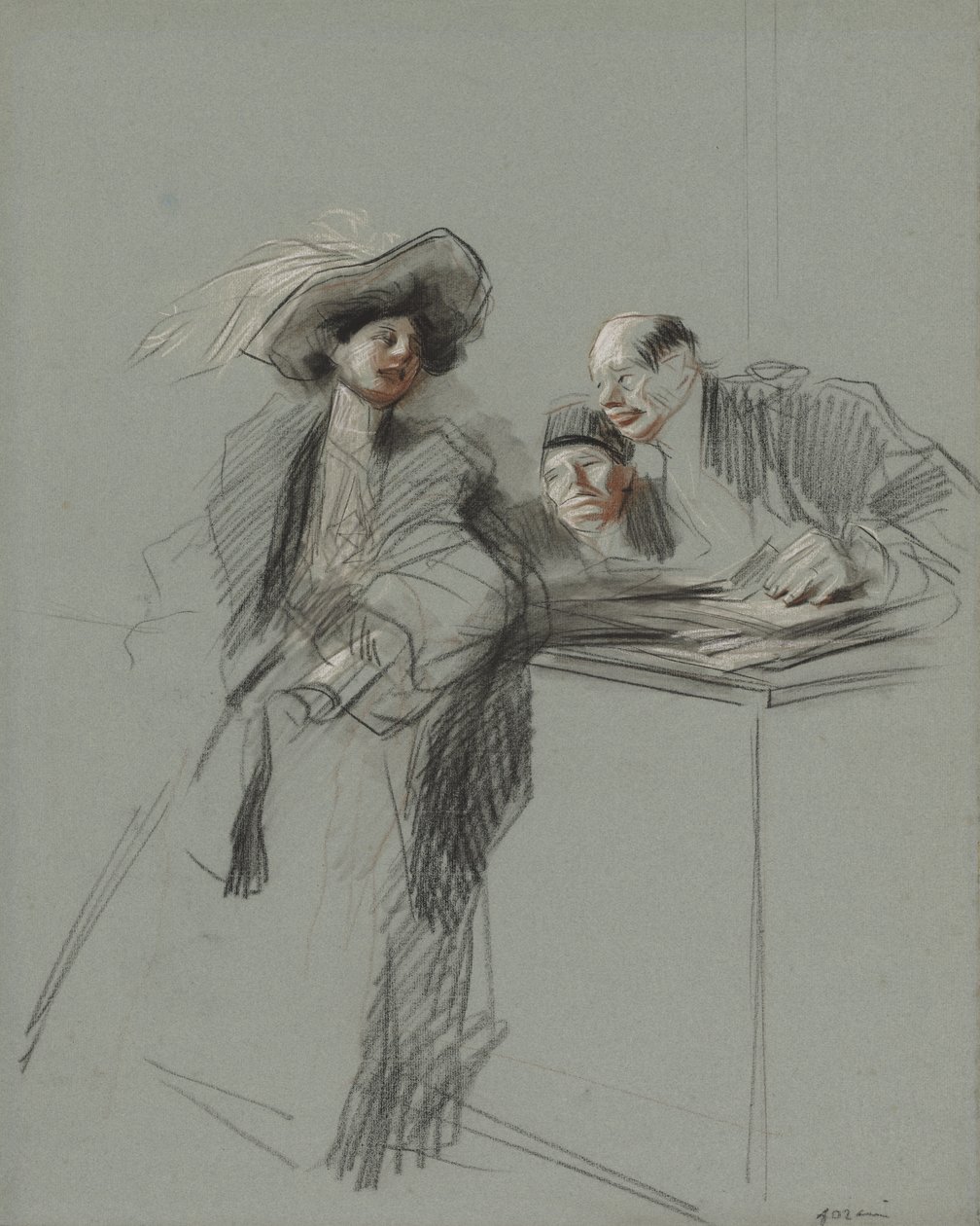 Le Client, dernier quart du 19ème siècle ou premier tiers du 20ème siècle - Jean Louis Forain