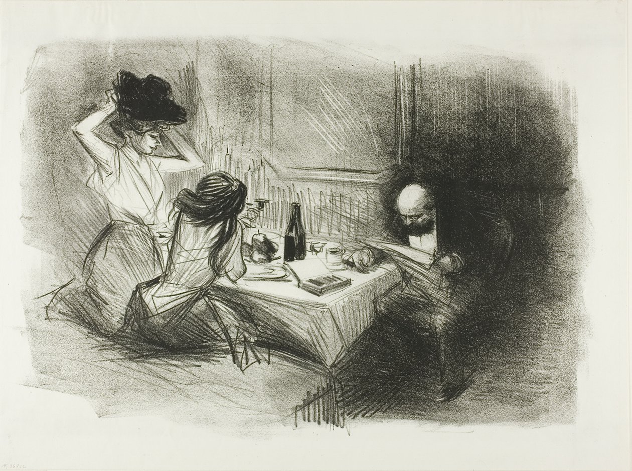 La salle à manger privée, cinquième planche - Jean Louis Forain