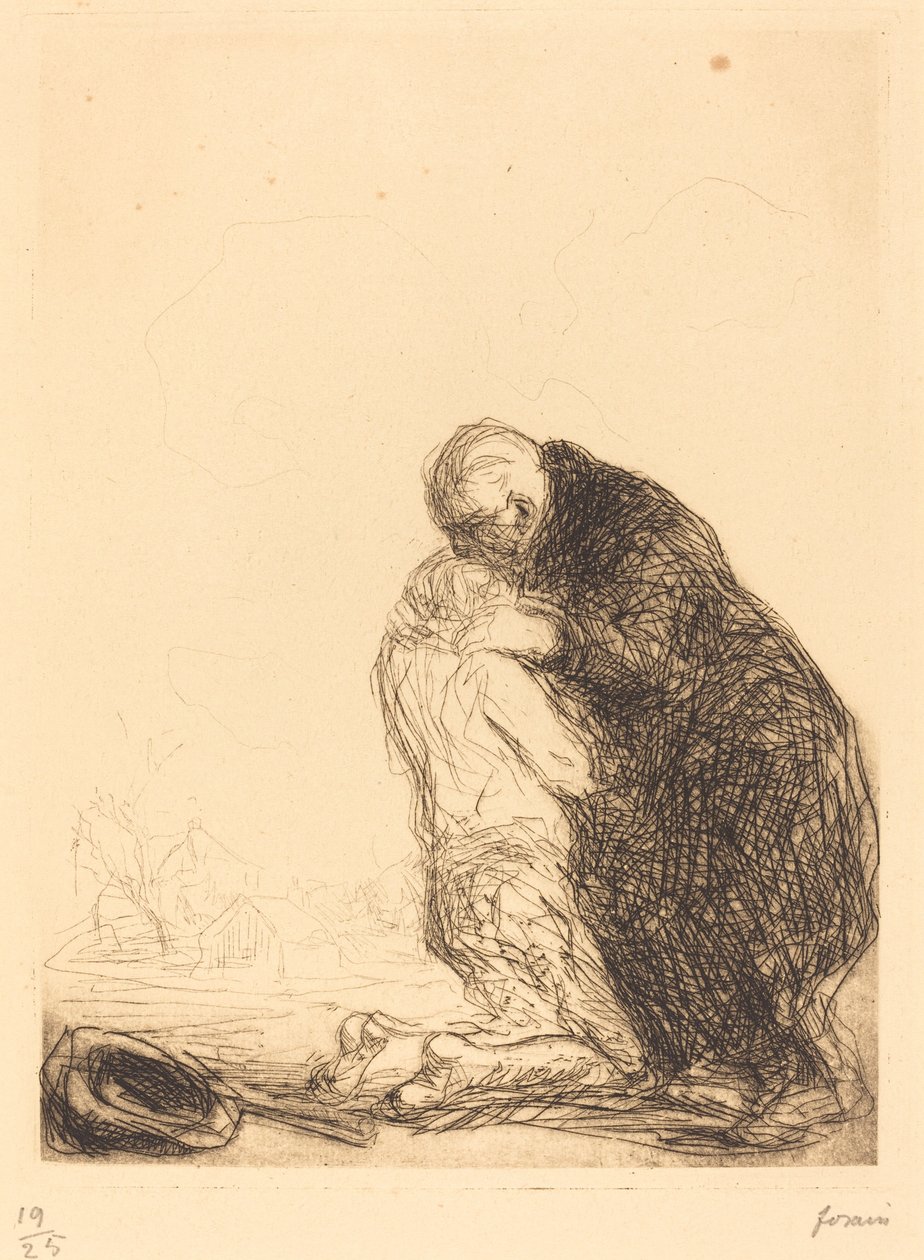 Le retour du fils prodigue (troisième planche) - Jean Louis Forain