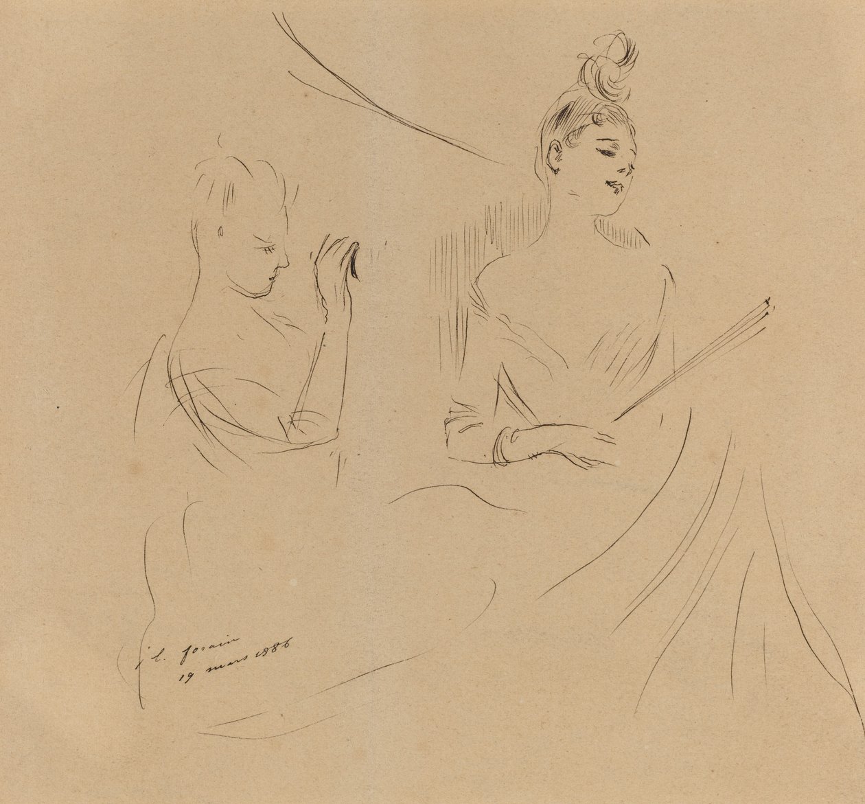 Deux dames dans une loge - Jean-Louis Forain