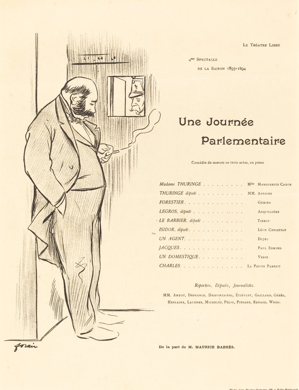Une journée parlementaire - Jean Louis Forain
