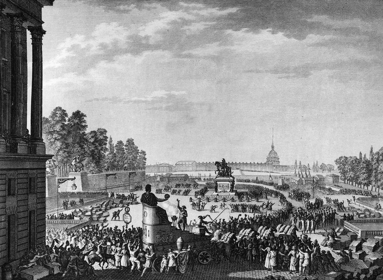Révolution française : Première célébration de la liberté à l