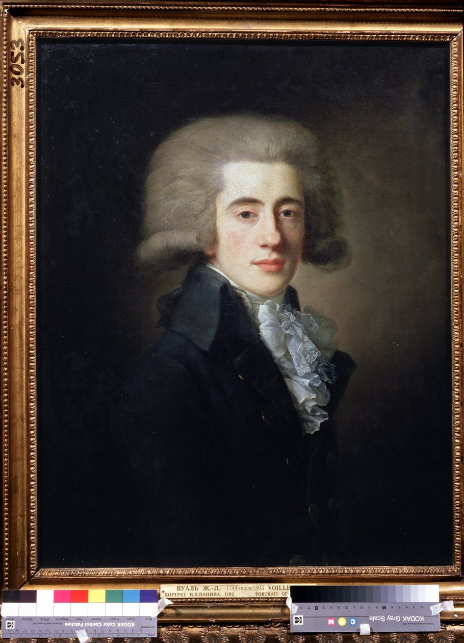 Portrait du vice chancelier russe Nikita Panin - Jean Louis Voille