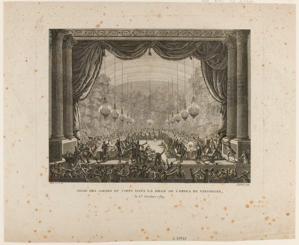 Fête des Gardes du Corps, régiments de Flandre, dragons de Montmorency et Gardes Nationales de Versailles - Jean Louis the Younger Prieur