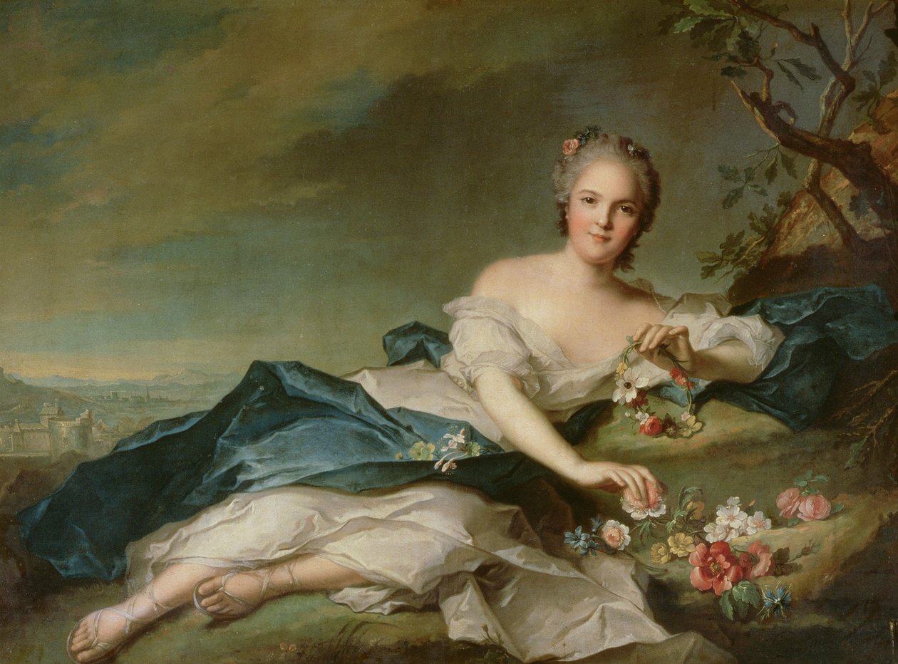 Henriette Marie de France en tant que Flora, 1742 - Jean Marc Nattier