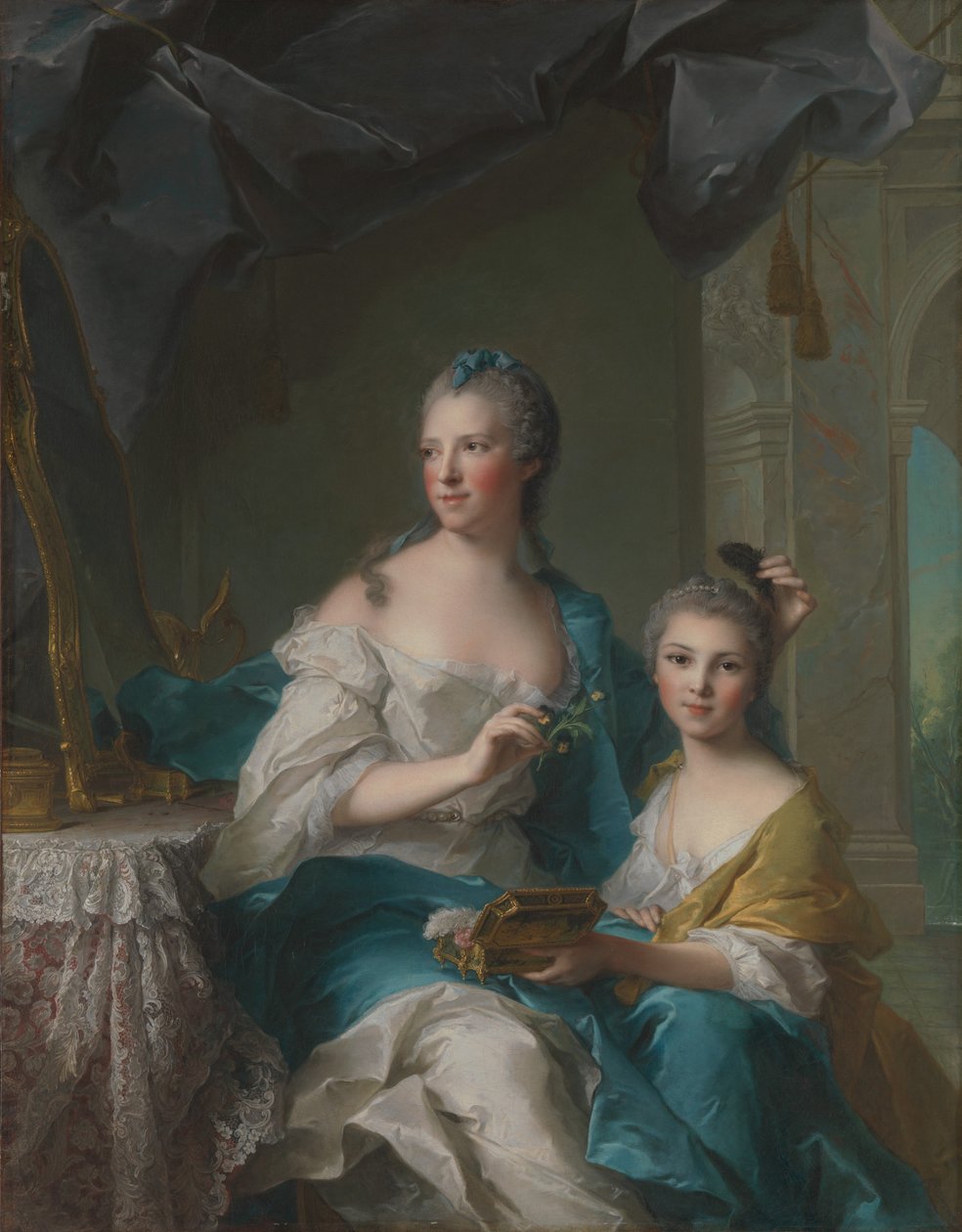 Madame Marsollier et sa fille - Jean Marc Nattier
