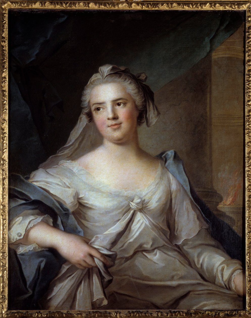 Portrait de Madame Henriette de France (1727-1752) fille de Louis XV, en vestale. Peinture de Jean Marc Nattier (1685-1766) - Jean Marc Nattier