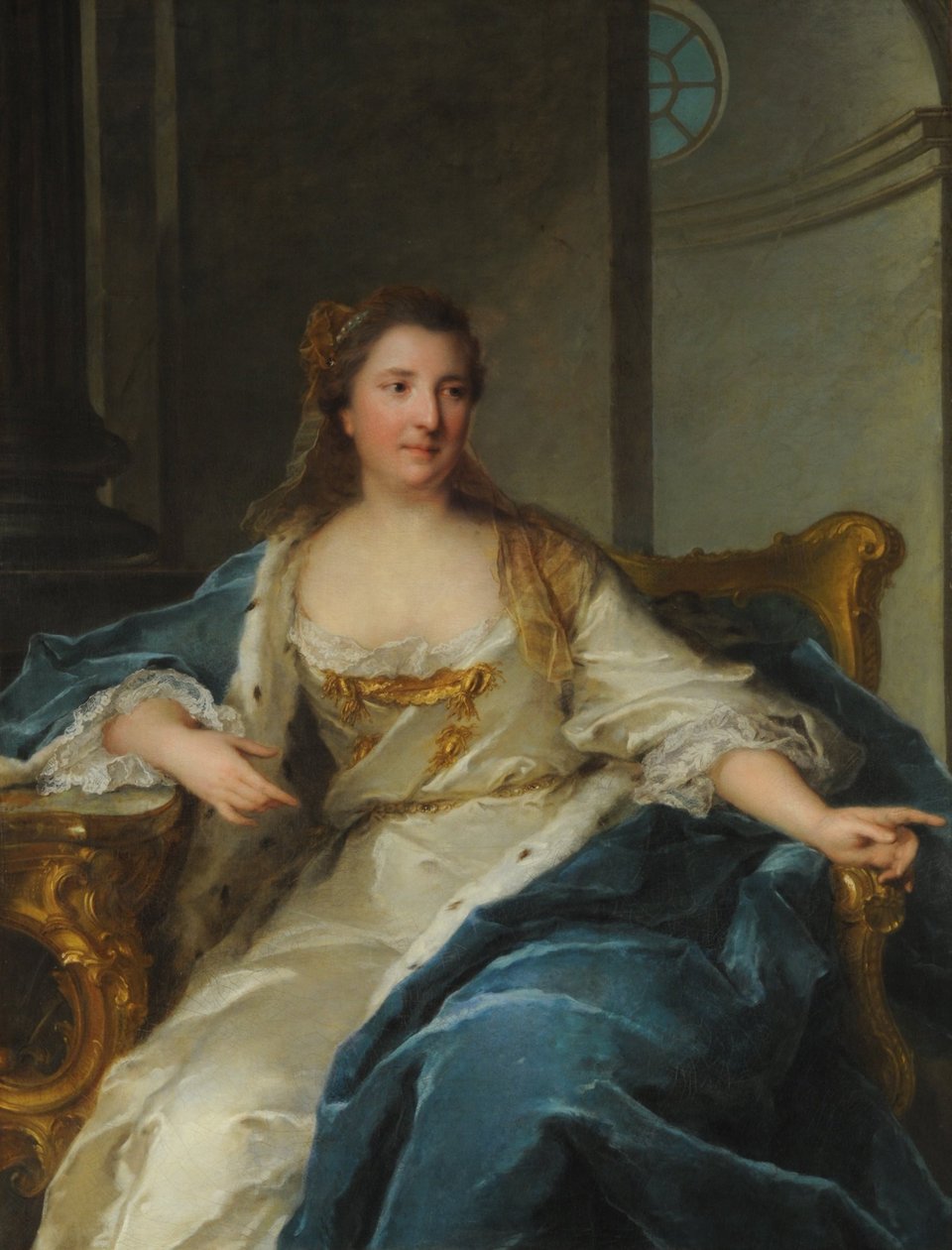 Portrait de la princesse Caroline de Hesse-Rheinfels-Rotenburg, première moitié du 18ème siècle - Jean Marc Nattier