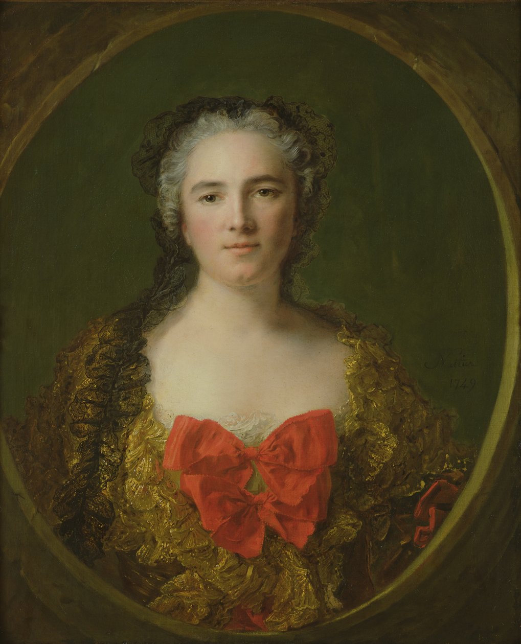 Portrait présumé de Louise-Elisabeth de La Chastre, Marquise de Dreux-Brézé, 1749 - Jean Marc Nattier