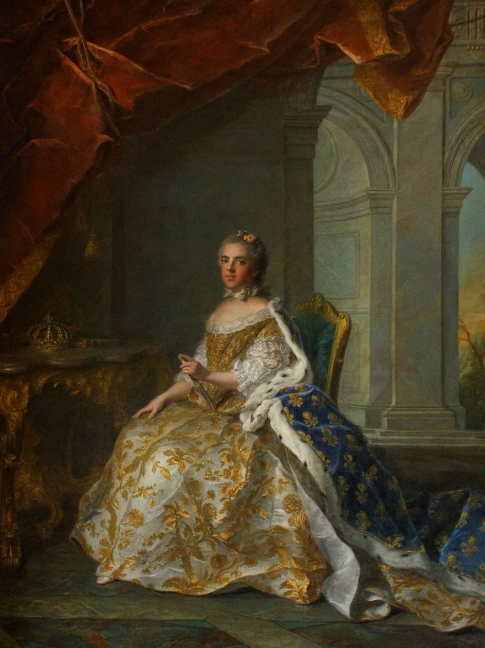 Portrait posthume de Louise Elisabeth de France (1727-1759), duchesse de Parme, en tenue de cour - Jean Marc Nattier