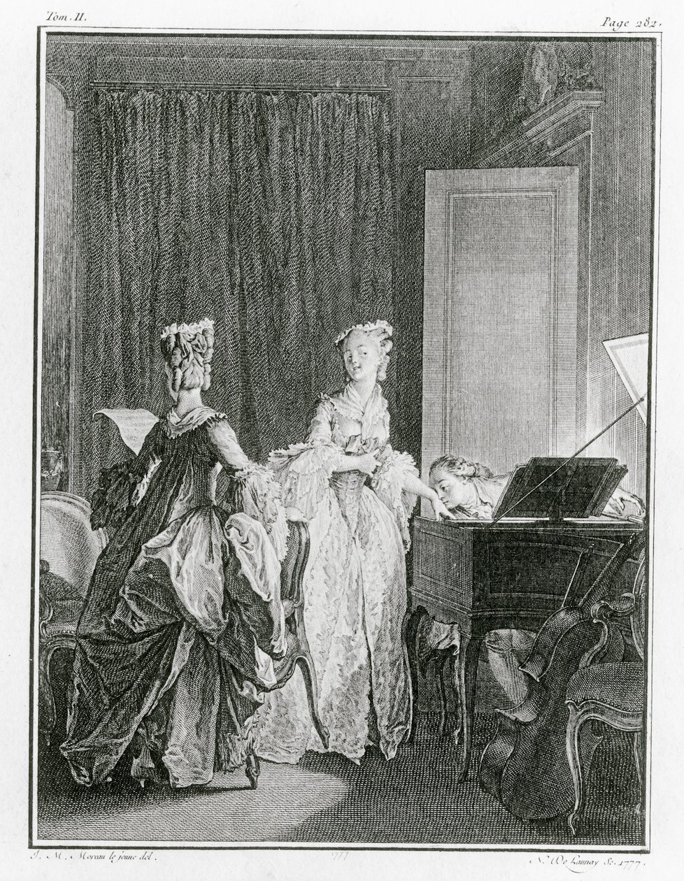 Le Clavecin, illustration de 
