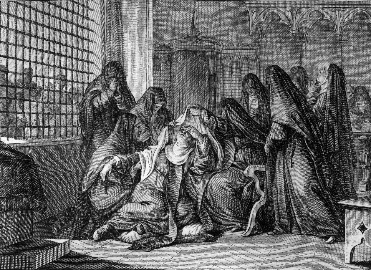 Héloïse (1101-1164) prenant le voile à l