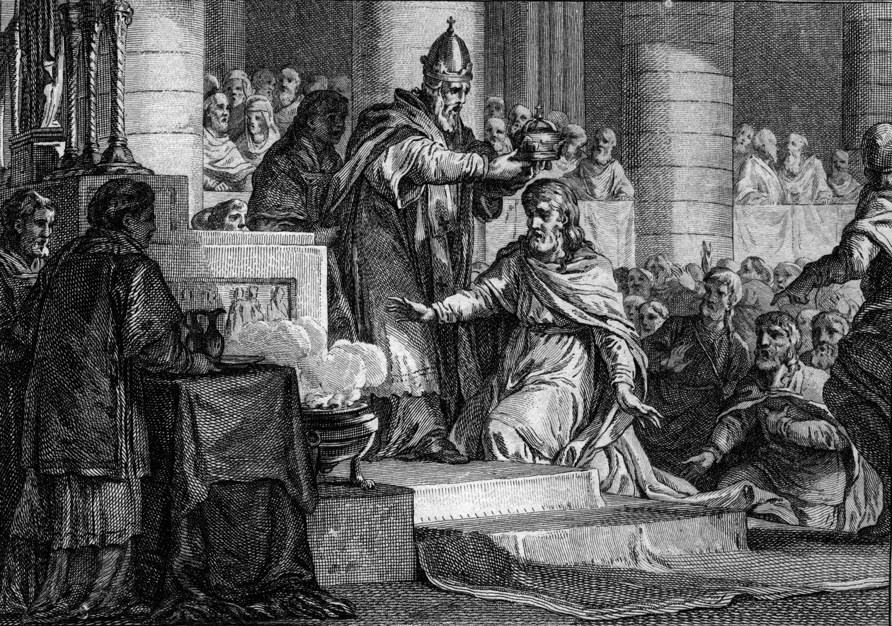 Couronnement de Charlemagne, 25 décembre 800 : Le roi des Francs est consacré empereur d