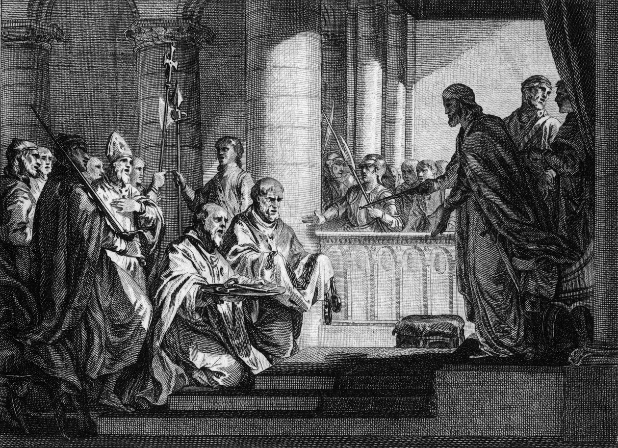 Le Pape Grégoire III (mort en 741) demande de l