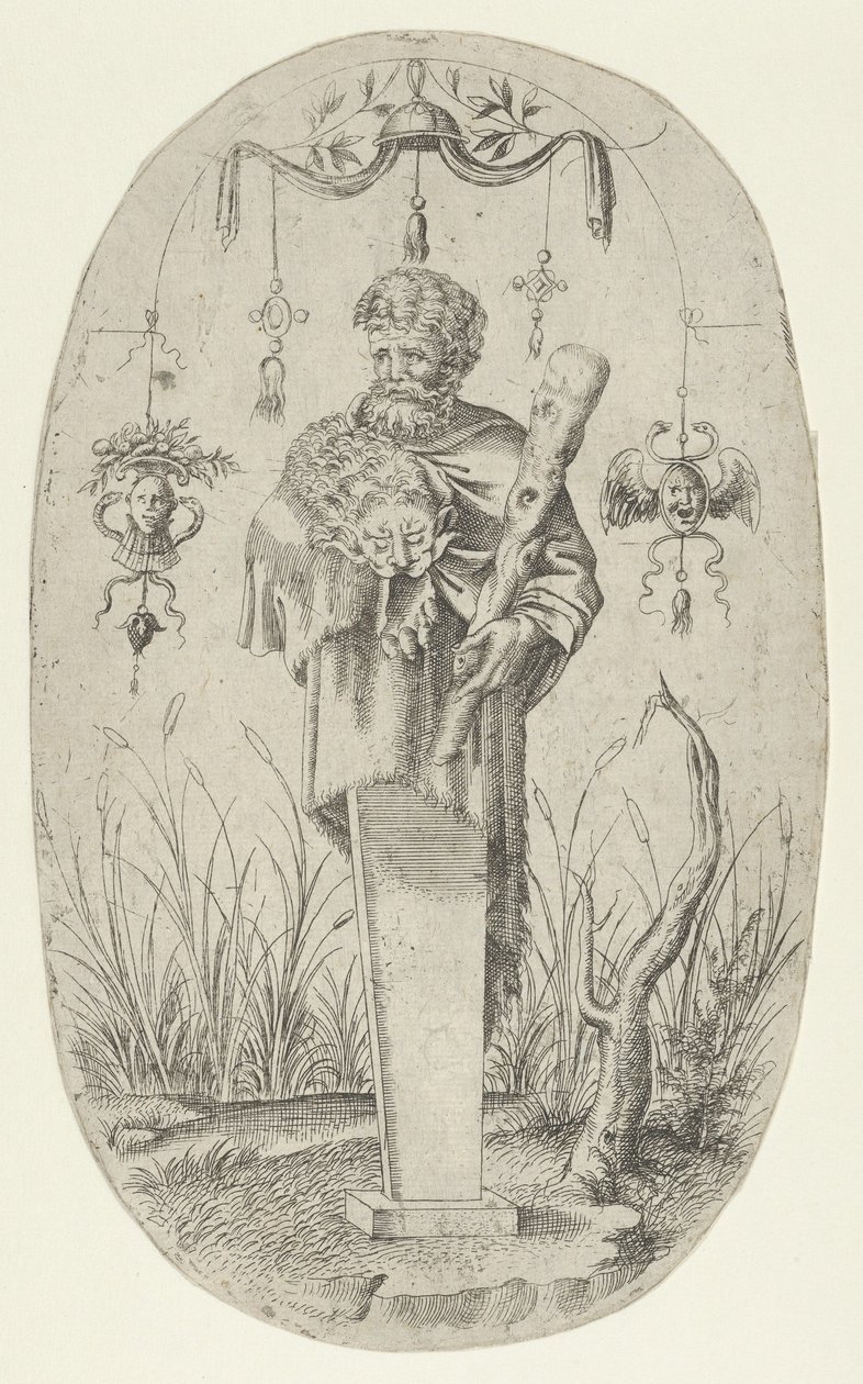Hercule avec sa massue - Jean Mignon