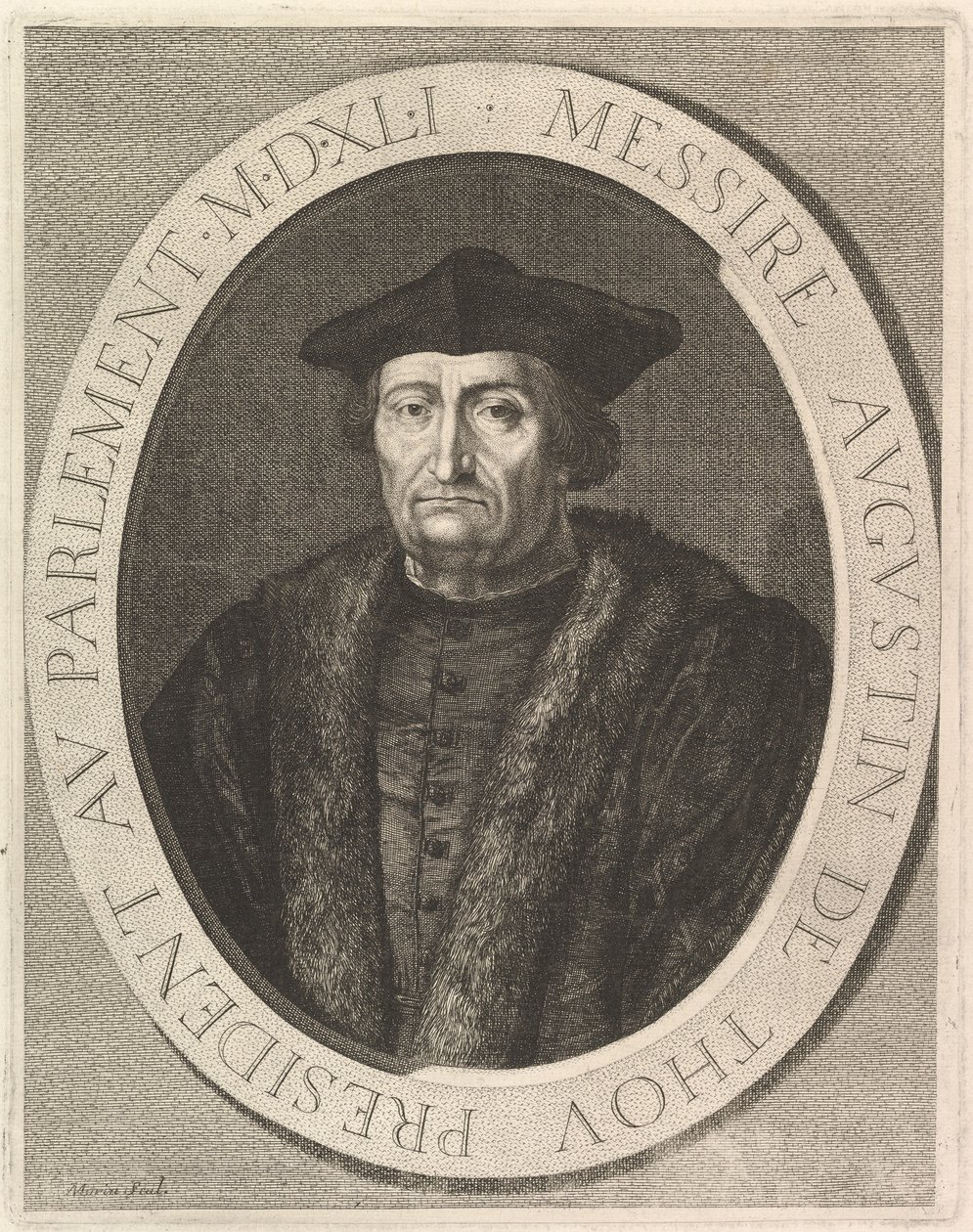 Augustin de Thou, président au Parlement - Jean Morin