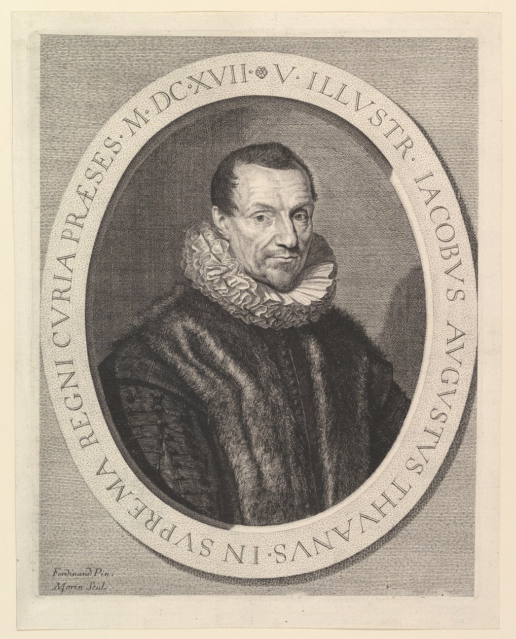 Jacques-Auguste de Thou, premier président au Parlement - Jean Morin