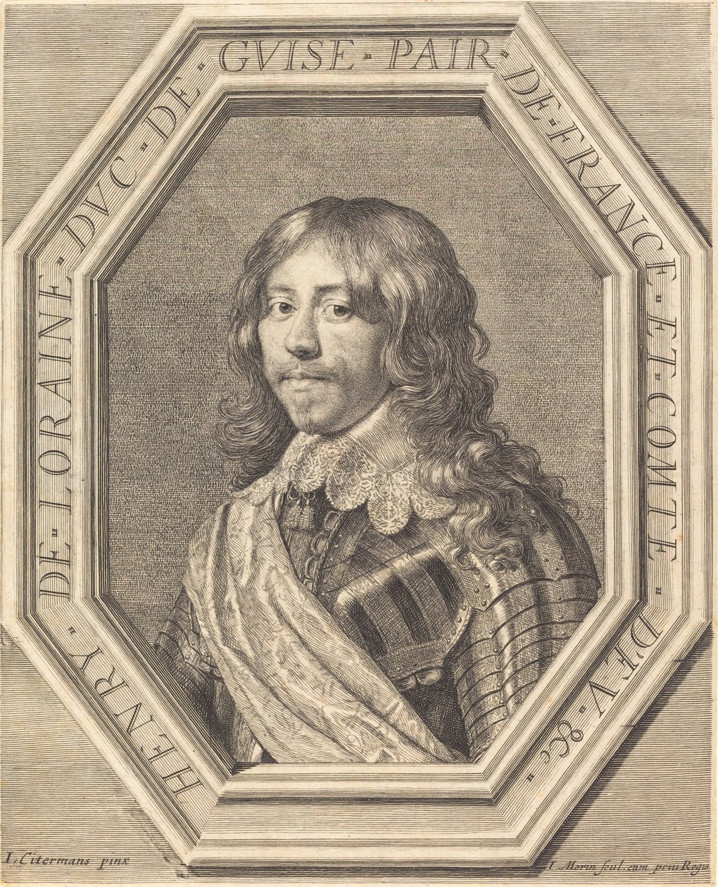Henri de Lorraine, duc de Guise - Jean Morin after Justus Sustermans