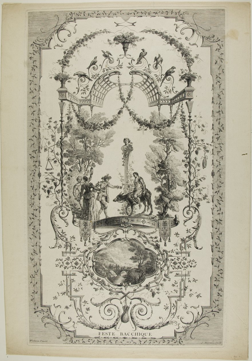 Feste Bacchique, plate 97 from " L