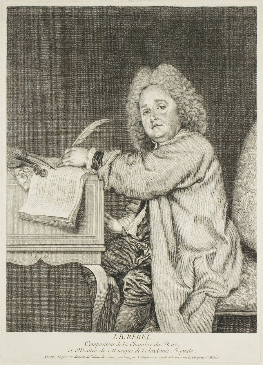 Portrait de Jean-Féry Rebel, compositeur du roi - Jean Moyreau