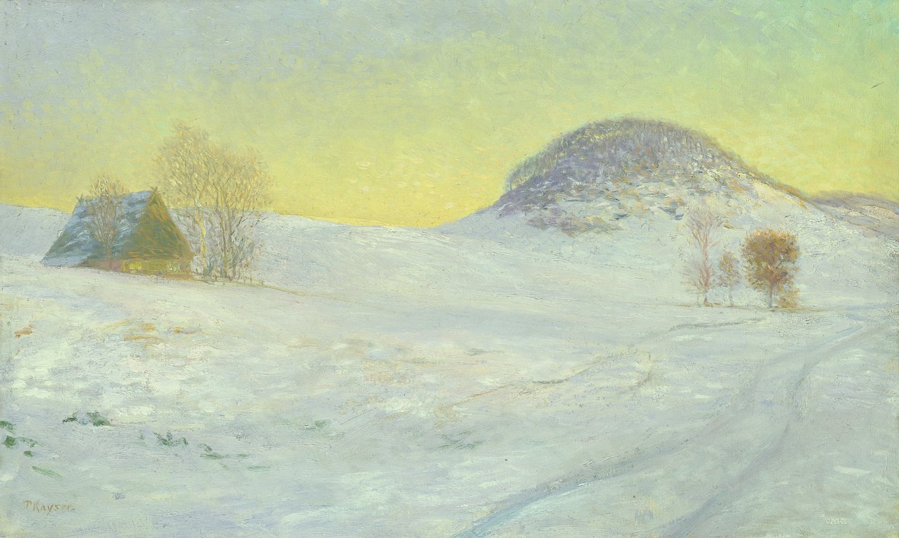 Montagne du faucon sous la neige - Jean Paul Kayser