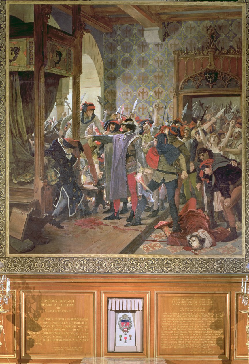 Étienne Marcel protégeant le Dauphin de la foule en 1358 - Jean Paul Laurens