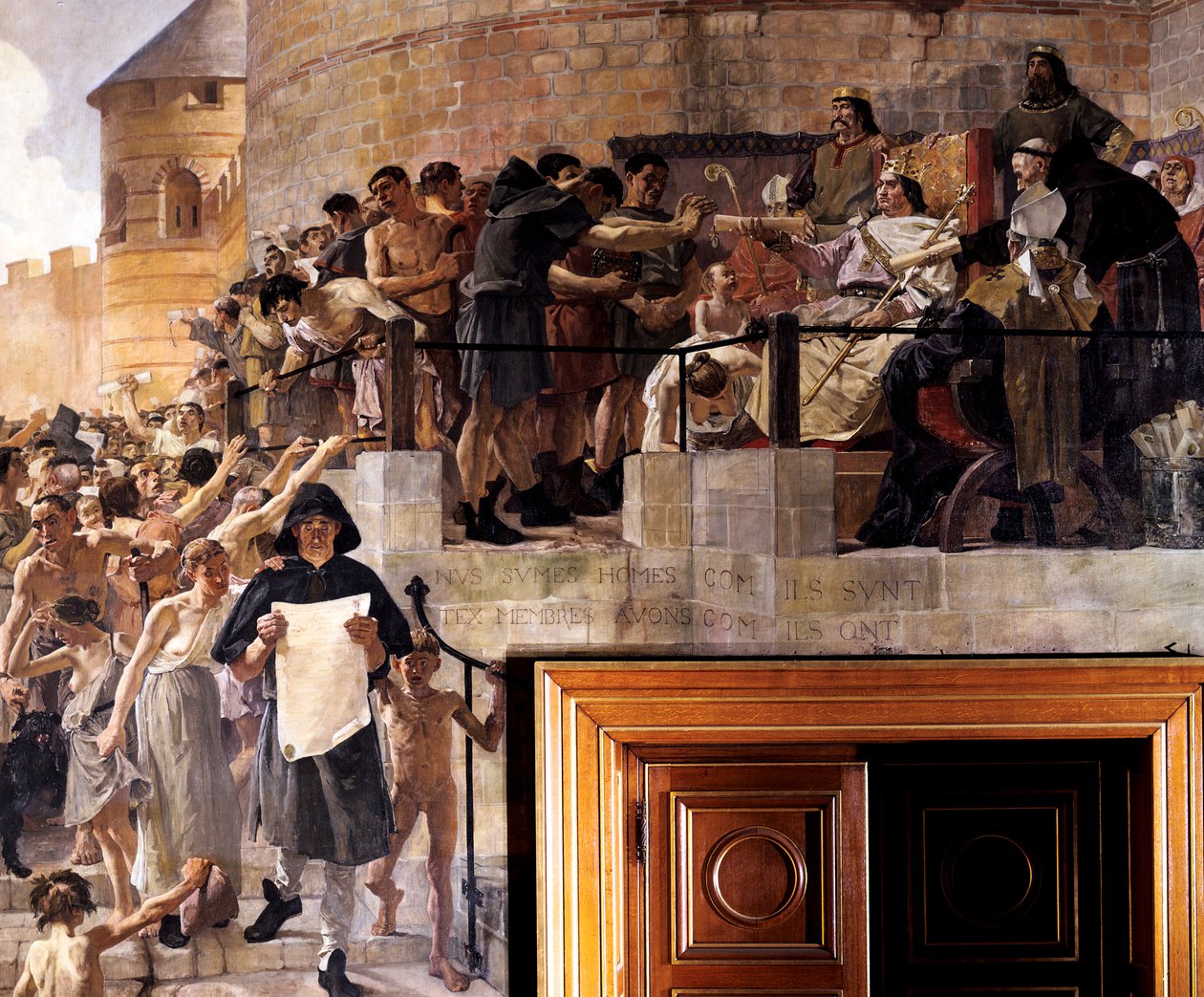Louis VI de France accordant aux citoyens de Paris leur première charte, 12e siècle - Jean Paul Laurens