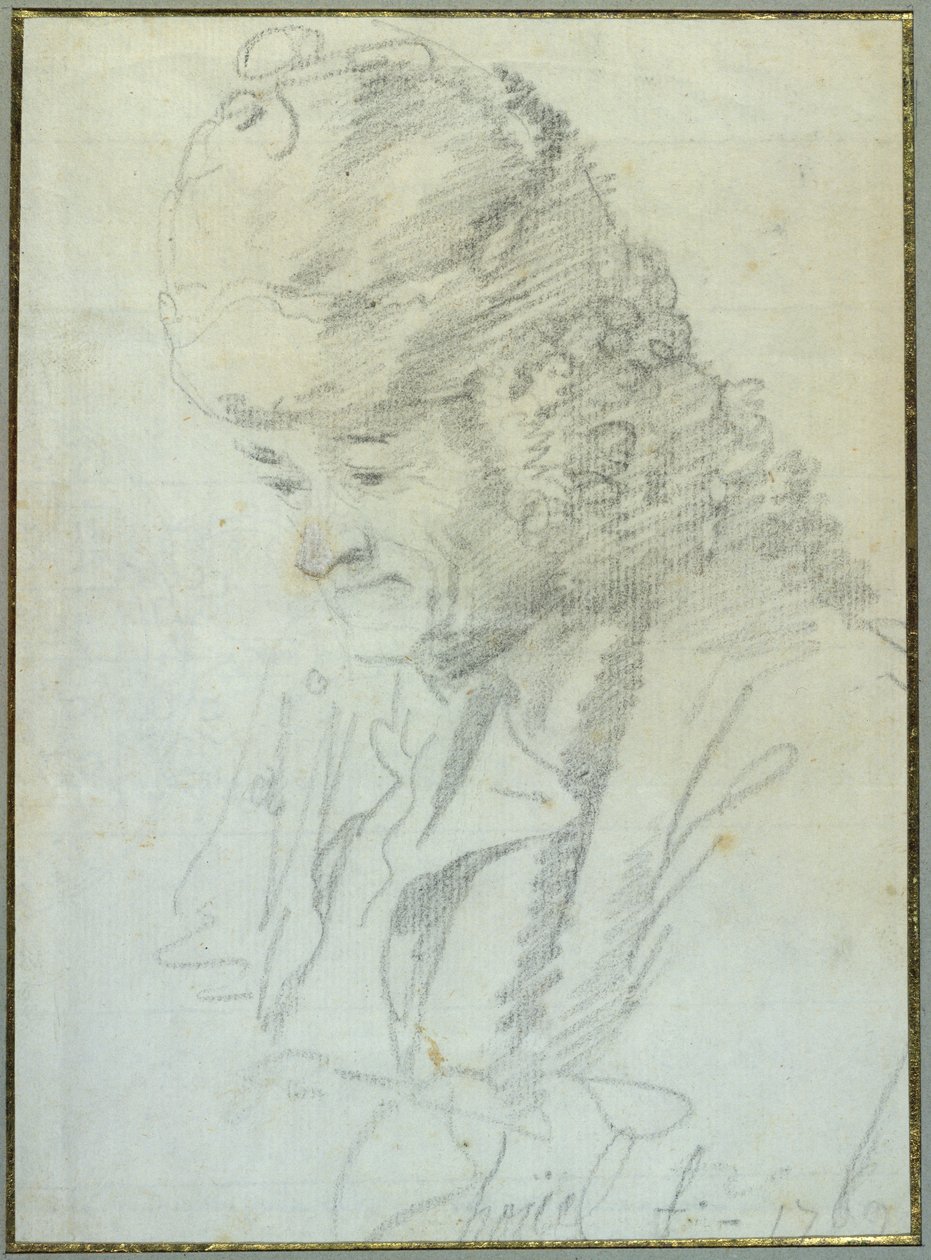 Voltaire (1694-1778) en vieillesse, 1769 - Jean Pierre Houel