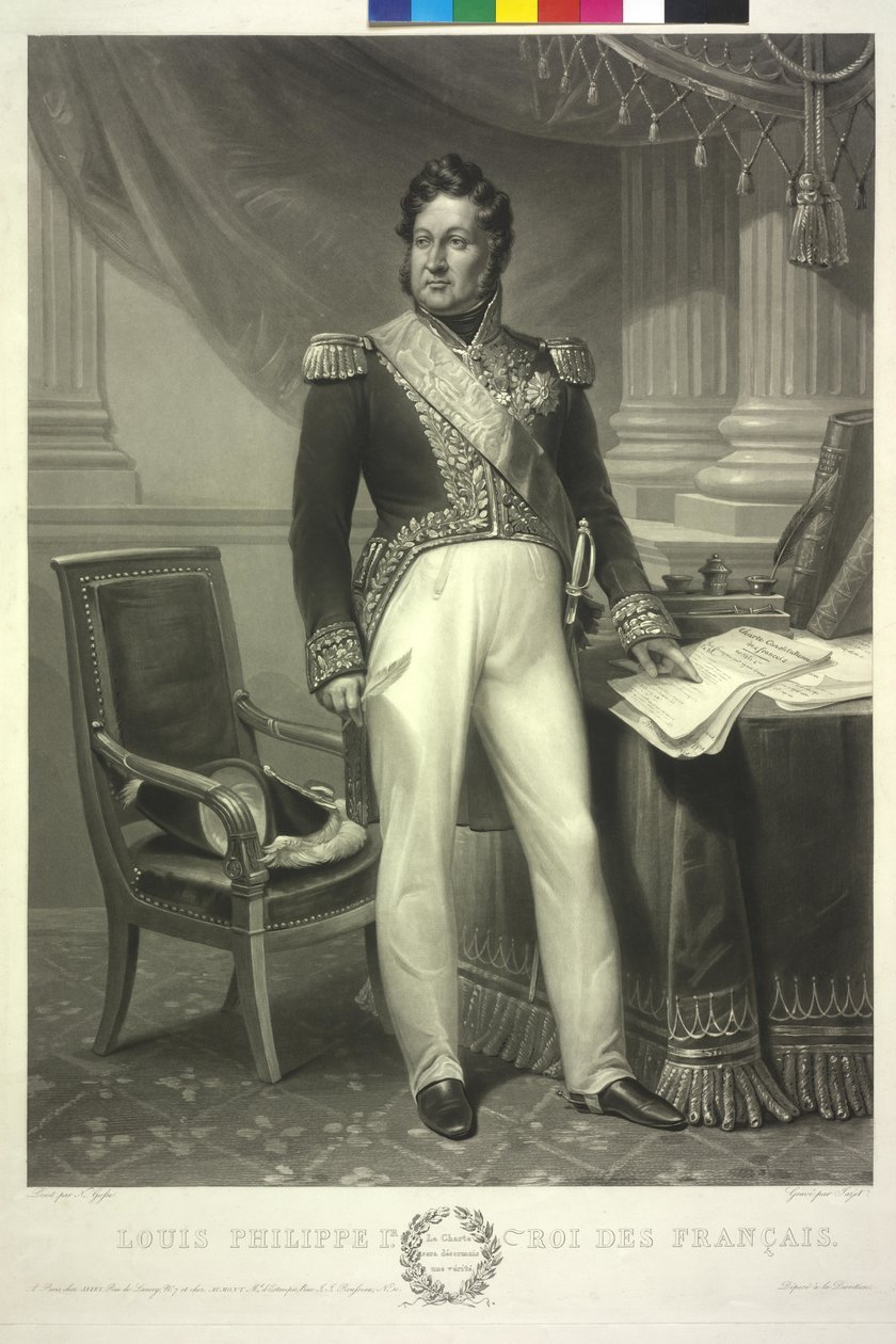 Roi des Français Louis-Philippe - Jean Pierre Marie Jazet