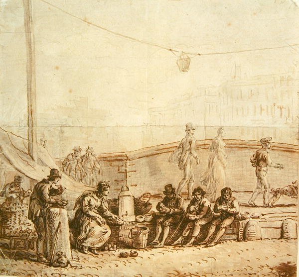 Le Vendeur de café sur le Pont-Neuf, 1819 - Jean Pierre Norblin de La Gourdaine