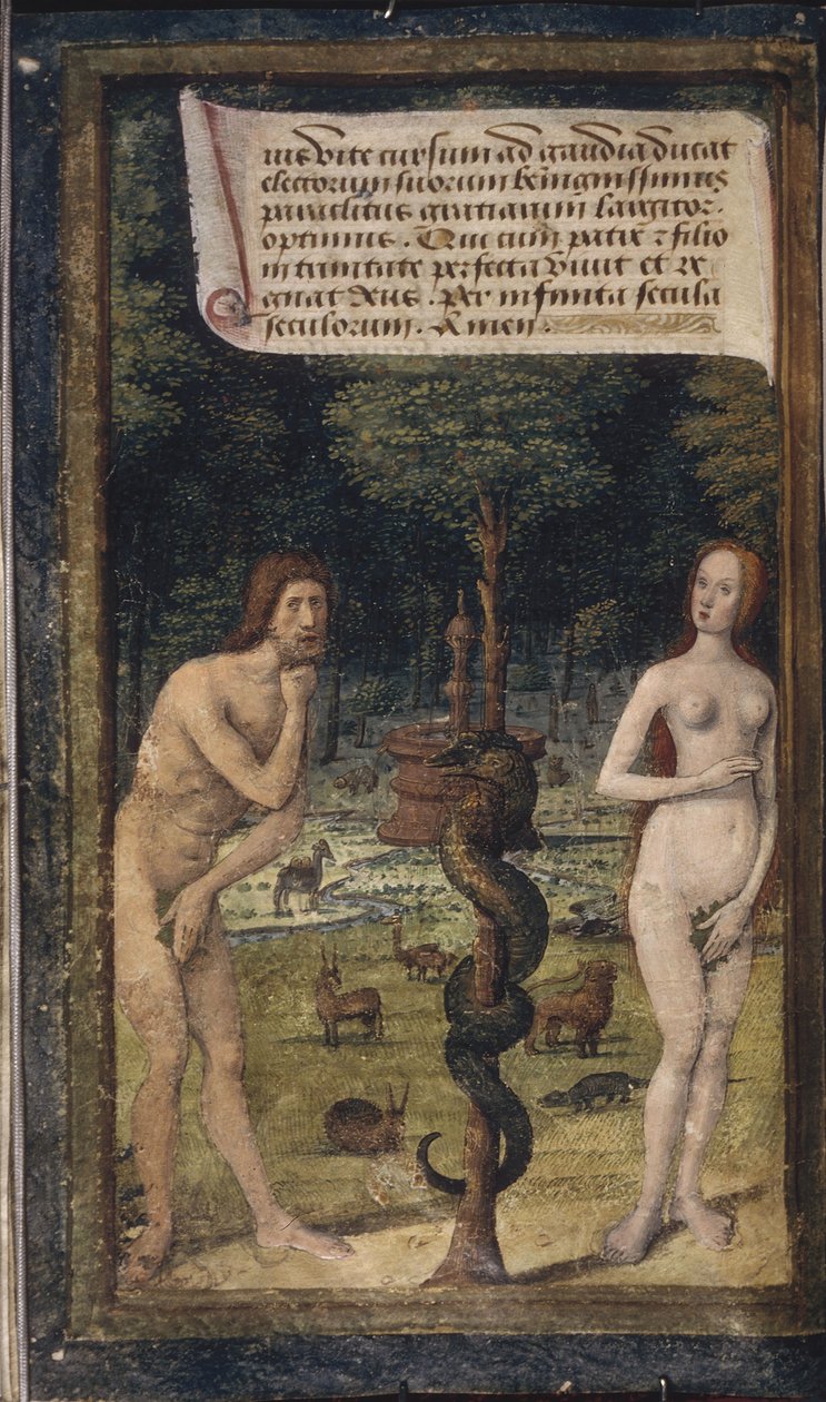 Adam et Ève de Lettres bâtardes - Jean Poyet