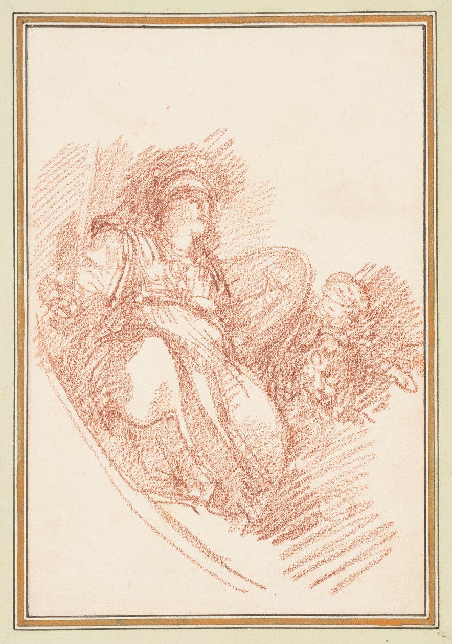 Figure en tenue militaire antique - Jean Robert Ango