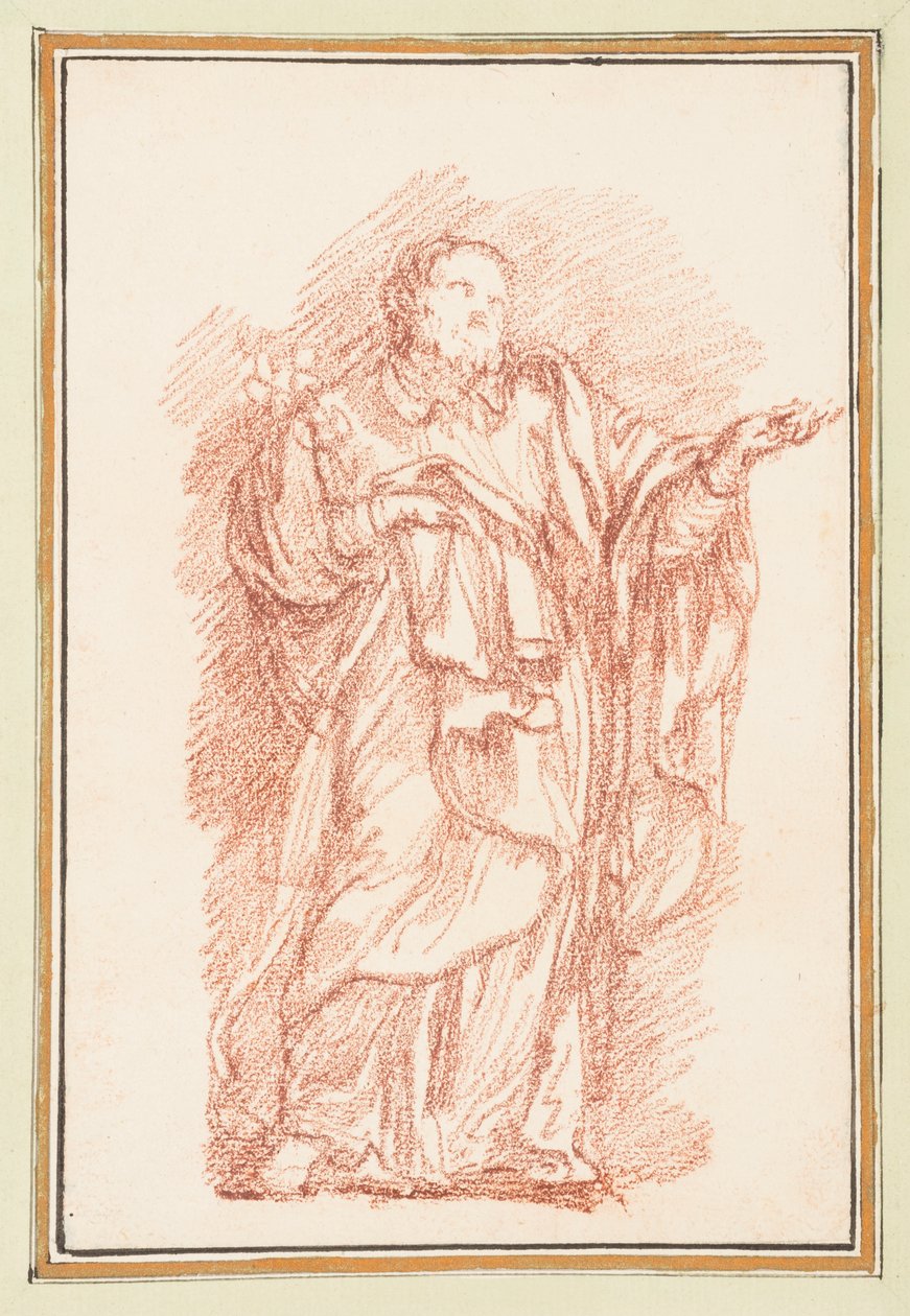 Figure debout avec la paume vers le haut - Jean Robert Ango