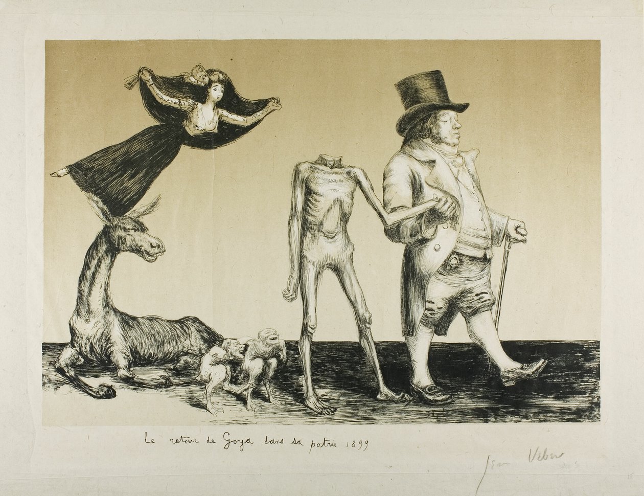 Le retour de Goya dans sa patrie - Jean Veber