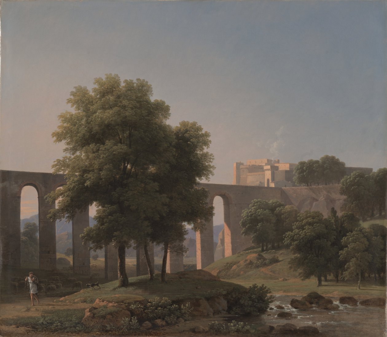 Un aqueduc près d