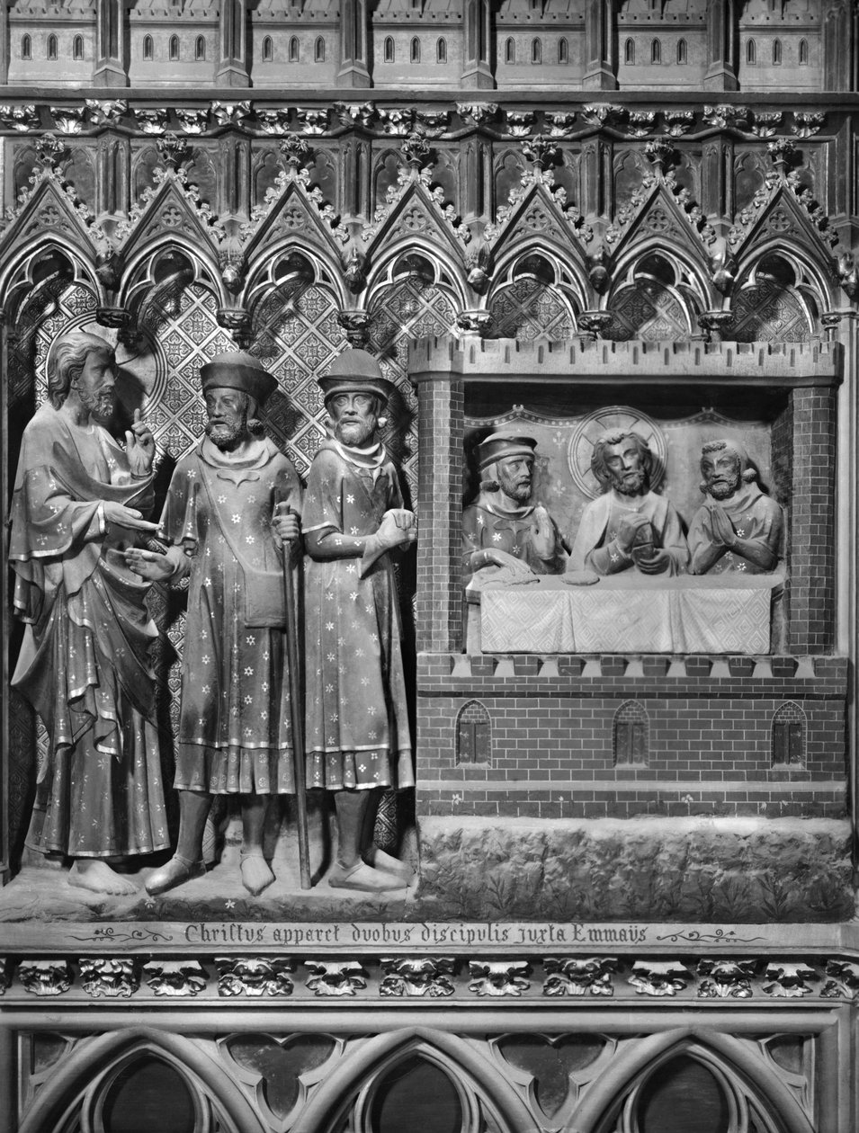 Cathédrale, intérieur, jubé, Jésus-Christ apparaissant à deux disciples sur le chemin d