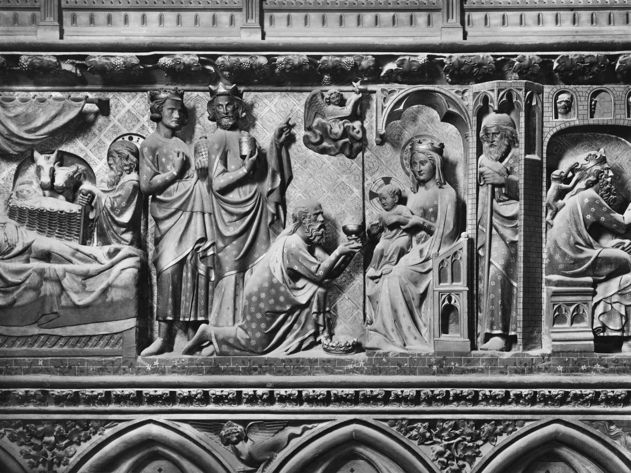 Cathédrale, intérieur, jubé, Nativité, Adoration des Mages - Jean and Jean Le Boutellier Ravy
