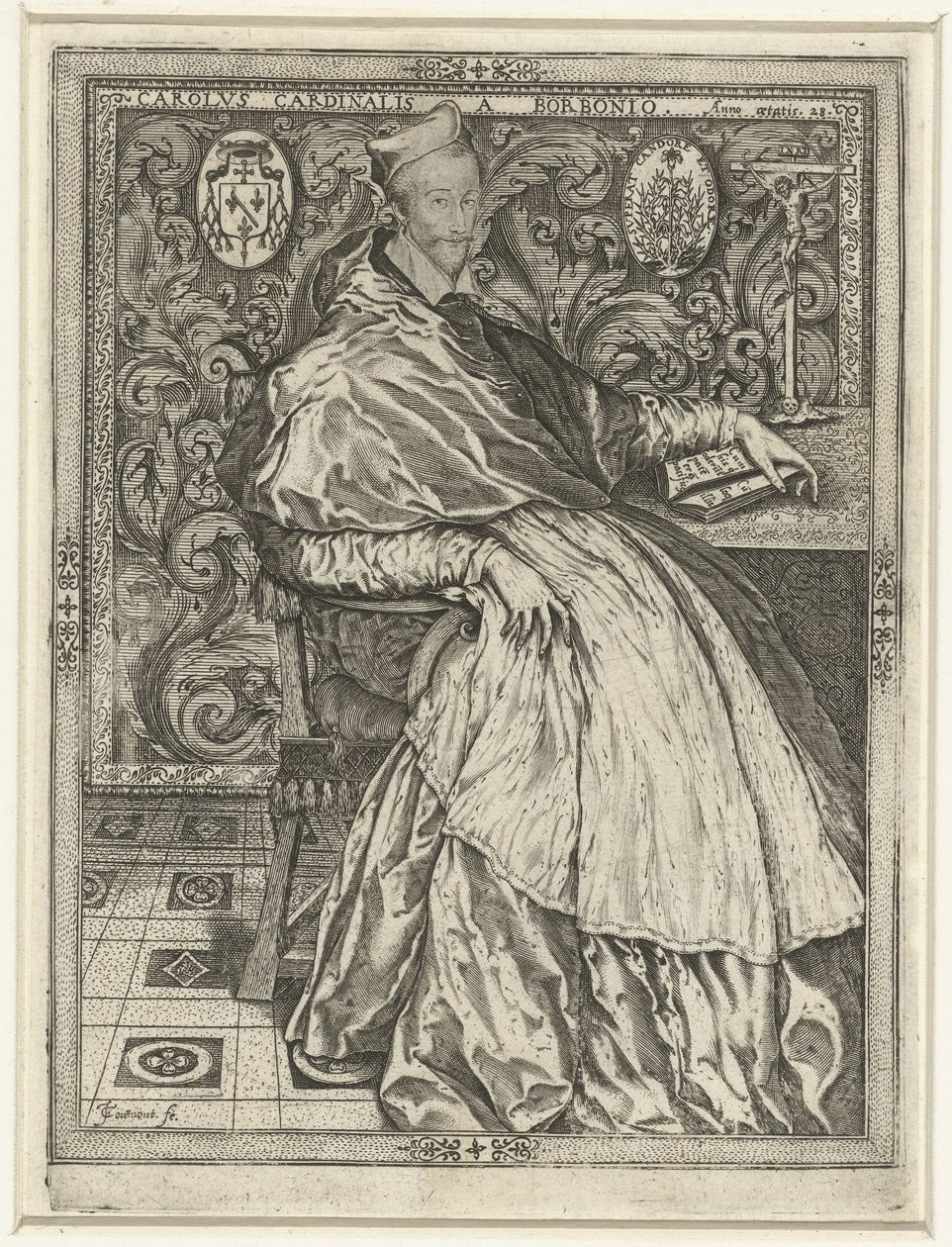 Portrait du cardinal Charles de Bourbon - Jean de Gourmont (I)